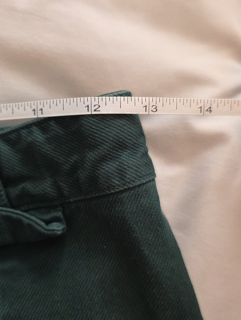 Anthropologie High Waisted Wide Leg Green Trousers Size 4 Tailored Trouser Pant - Picture 9 of 12